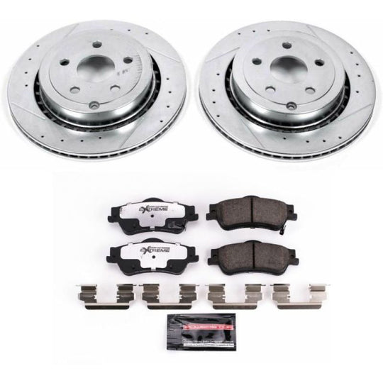 PowerStop rear Z26 Street Warrior brake kit for Chevrolet Caprice 2011-2017, includes performance brake rotors and pads.