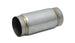 Vibrant SS Race Muffler with 4-inch inlet and outlet, 5-inch length, stainless steel construction for high-performance exhaust systems.