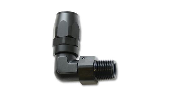 Vibrant male NPT 90-degree hose end fitting -16AN with 3/4 inch NPT connection, made of durable metal for automotive use
