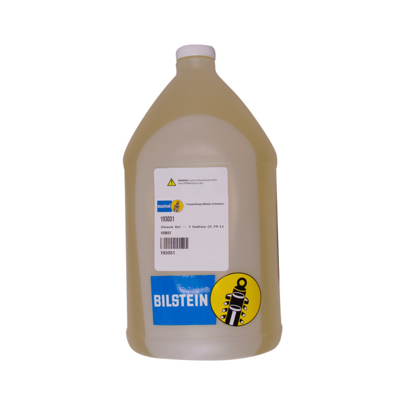 Bilstein B1 Shock Oil gallon container, automotive shocks and struts fluid for vehicle suspension maintenance.