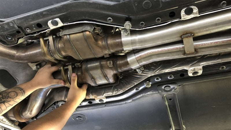CORSA Performance X-Pipe for Chevrolet Camaro SS 2016-2024 with 6.2L V8 engine, showcasing the stainless steel pipe.