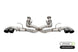 CORSA Performance Corsa 20-25 Corvette C8 3in Xtreme Cat-Back Exhaust with 4.5in black quad tips, includes stock AFM valve.