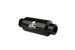 Aeromotive black AN-10 in-line fuel filter with 10-micron filtration for automotive fuel systems.