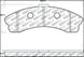 StopTech performance front brake pads for 2006-2009 Chevrolet Corvette Z06, high-performance brake pads for enhanced stopping power.