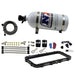 Nitrous Express Holley High Ram Plenum Nitrous Plate Kit with 10lb bottle for high-performance nitrous systems installed on a vehicle