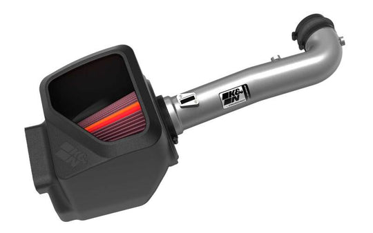K&N Engineering Chevy/GMC 1500 V8 5.3L/6.2L NextGen aluminum cold air intake system for improved engine airflow.