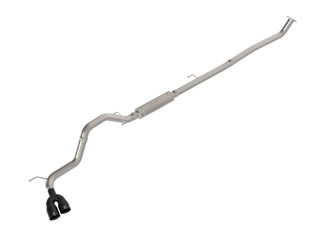 aFe Vulcan Series catback 3-inch stainless steel exhaust with black tip for Toyota Hilux 2.4/2.8L diesel, rear side exit design