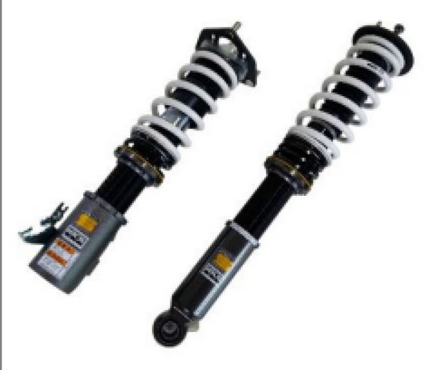 HKS HIPERMAX S coilover kit for Nissan S13 with F pillow, showing the assembled coilover suspension components.