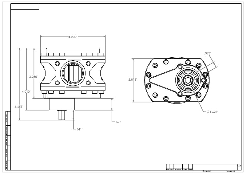 Aeromotive spur gear fuel pump with 3/8 inch hex and 1.20 gear, designed for high-flow fuel system applications.