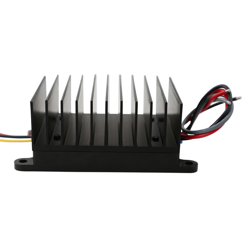 Aeromotive brushless spur gear in-tank fuel pump with TVS controller, 90-degree design, 7 GPM flow rate, for automotive fuel systems.