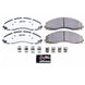 PowerStop front Z36 performance brake pads with hardware for 2017-2019 Ford F-450 Super Duty truck and tow applications.