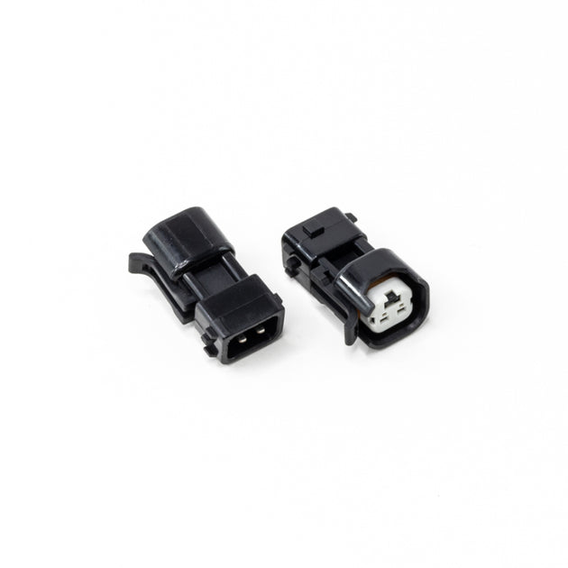 DeatschWerks USCAR to Honda OBD2/K-Series fuel injector connector adapter, PnP type for Honda engine applications.