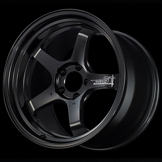 Advan GT Beyond-R forged racing wheel, 18x10.0 inches, titanium black finish, +35 offset, 5x114.3 bolt pattern, 73mm bore