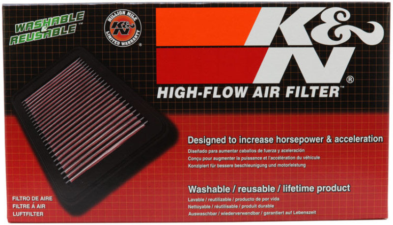 K&N Engineering drop-in air filter for 1991-2000 Rover Mini L4 1.3L engine, reusable and high-performance automotive air filter.