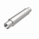 MagnaFlow Mag SS 4X4X14 3 muffler, stainless steel automotive exhaust component with visible inlet and outlet pipes.
