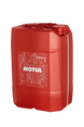Motul Transmission GEAR 300 75W90 synthetic ester gear oil in a 20L orange jerry can, suitable for vehicle gear systems.