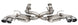 CORSA Performance Corsa 2020-25 Corvette C8 catback exhaust with 3-inch valved system and 4.5-inch quad tips, factory perf exhaust compatible