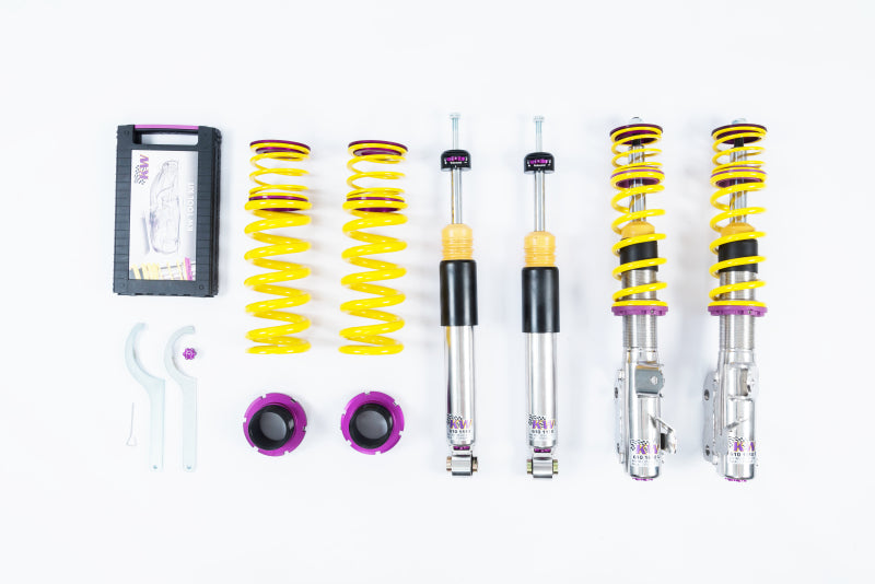 KW Coilover Kit V3 for 2016+ Chevy Camaro 6th Gen, showing the coilover suspension components without electronic dampers.