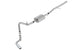 Borla catback exhaust system for 2019 Silverado Sierra 1500 5.3L V8, showing polished stainless steel pipes and muffler.