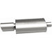 MagnaFlow muffler with dual tip, model RS 14X5X8, featuring 2.25/4 inch inlet and outlet, automotive exhaust part.