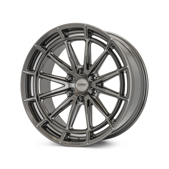 Vossen HFX-5 forged wheel, 20x9.5 inches, gloss gunmetal finish, deep face design, 6x139.7 bolt pattern, ET30, 106.1mm bore