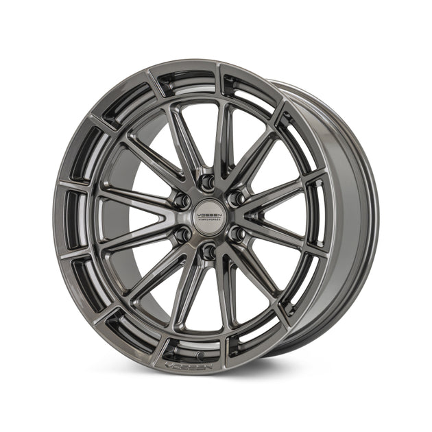 Vossen HFX-5 forged wheel, 20x9.5 inches, gloss gunmetal finish, deep face design, 6x139.7 bolt pattern, ET30, 106.1mm bore