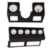 AutoMeter Phantom direct fit dash gauge kit for 87-96 Jeep Wrangler YJ, includes tach, speedometer, oil, volt, and transmission gauges.