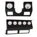 AutoMeter Phantom direct fit dash gauge kit for 87-96 Jeep Wrangler YJ, includes tach, speedometer, oil, volt, and transmission gauges.