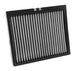 K&N Engineering cabin air filter for Chevy Cruze 2011-2015 and Cadillac SRX 2011-2016, with pleated filter media and frame.