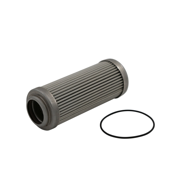 Aeromotive 10 Micron Microglass fuel filter element for Aeromotive fuel filters 12339/12341, showing the filter media.
