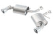 Borla axle back exhaust system for 2016 Chevy Camaro 2.0L Turbo, rear section with polished stainless steel tips.