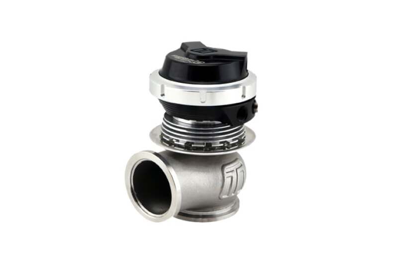 Turbosmart WG40 Gen V Comp-Gate 40mm black wastegate for motorsport applications with 14 PSI boost pressure.