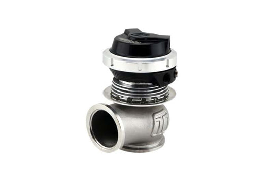 Turbosmart WG40 Gen V Comp-Gate 40mm black wastegate for motorsport applications with 14 PSI boost pressure.