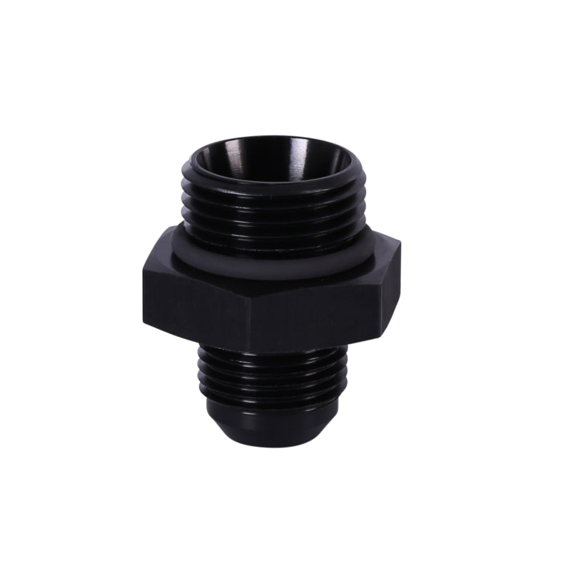 Aeromotive AN-12 O-Ring Boss and AN-10 Male Flare Reducer Fitting for high-performance fuel system applications.