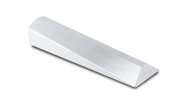Vibrant I/C end tank for forced induction, 4-inch wide, 22-inch long, 3.75-inch tall, made of 5052 aluminum with vertical I/C core.