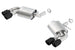 Borla axle back exhaust for Chevy Camaro V8 SS 2016-2018 in ceramic black, rear section with dual mode valve absence.