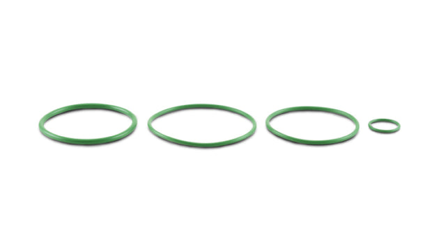 Vibrant replacement O-ring pack for oil cooler sandwich adapter, includes multiple vibrant-colored rubber O-rings for oil cooler fitting.
