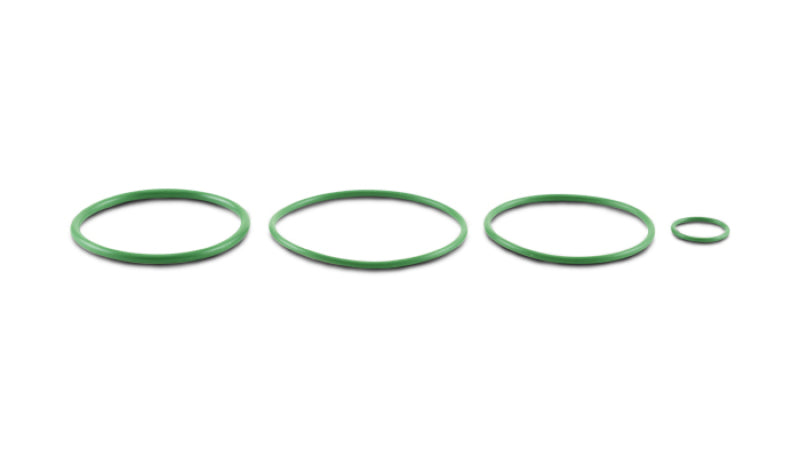 Vibrant replacement O-ring pack for oil cooler sandwich adapter, includes multiple vibrant-colored rubber O-rings for oil cooler fitting.