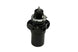 Turbosmart FPRF8 black fuel pressure regulator and filter, showcasing the compact design and durable construction.