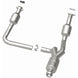 MagnaFlow catalytic converter direct fit for 2014-2016 GMC Sierra 1500 V6 4.3L engine, showing the metal exhaust component.