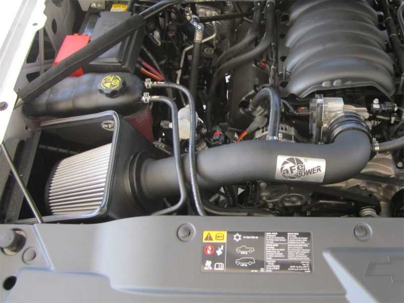 aFe MagnumFORCE Stage-2 Pro Dry S cold air intake for 2014-2017 GM Silverado/Sierra 1500 V8 engines with 5.3L or 6.2L.