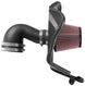K&N Engineering cold air intake for 2016-2017 Chevrolet Camaro L4 2.0L turbo engine, showing the performance aircharger system.
