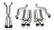 CORSA Performance Axle-Back Sport exhaust system with polished tips and dual outlets on a vehicle.