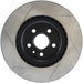 StopTech Power Slot slotted front left brake rotor for 2009 Pontiac G8 GXP and 2010 Camaro SS 8-cylinder vehicles.