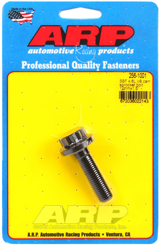 ARP Ford 4.6L V8 cam sprocket bolt kit with a single bolt, designed for engine hardware and replacement in performance applications.