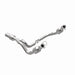 MagnaFlow direct fit catalytic converter for 2015 GMC Yukon XL V8 6.2L, showing the metal component with mounting flanges.