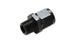 Vibrant -8AN to 3/8 inch NPT female swivel straight adapter fitting for hydraulic or fluid connections.