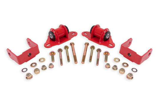 Red BMR Suspension differential bushings for Chevrolet Corvette 2014-2019 transmission and differential mount upgrade.