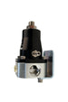 Aeromotive adjustable fuel pressure regulator with EFI bypass, featuring two -6 inlets and one -6 return line for automotive fuel systems.