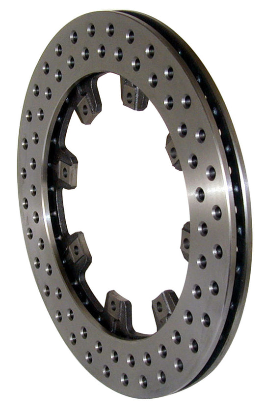 Wilwood UL32 vented iron drilled brake rotor, 12.19 inch diameter, 0.810 inch thickness, 8 on 7.00 inch bolt pattern, 2-piece design